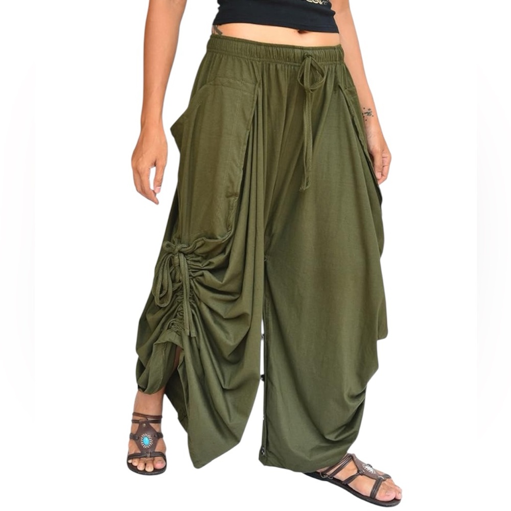 Harem Pants Palazzo Dhoti Pants Lounge Trousers
Size: Medium - Picture 11 of 11